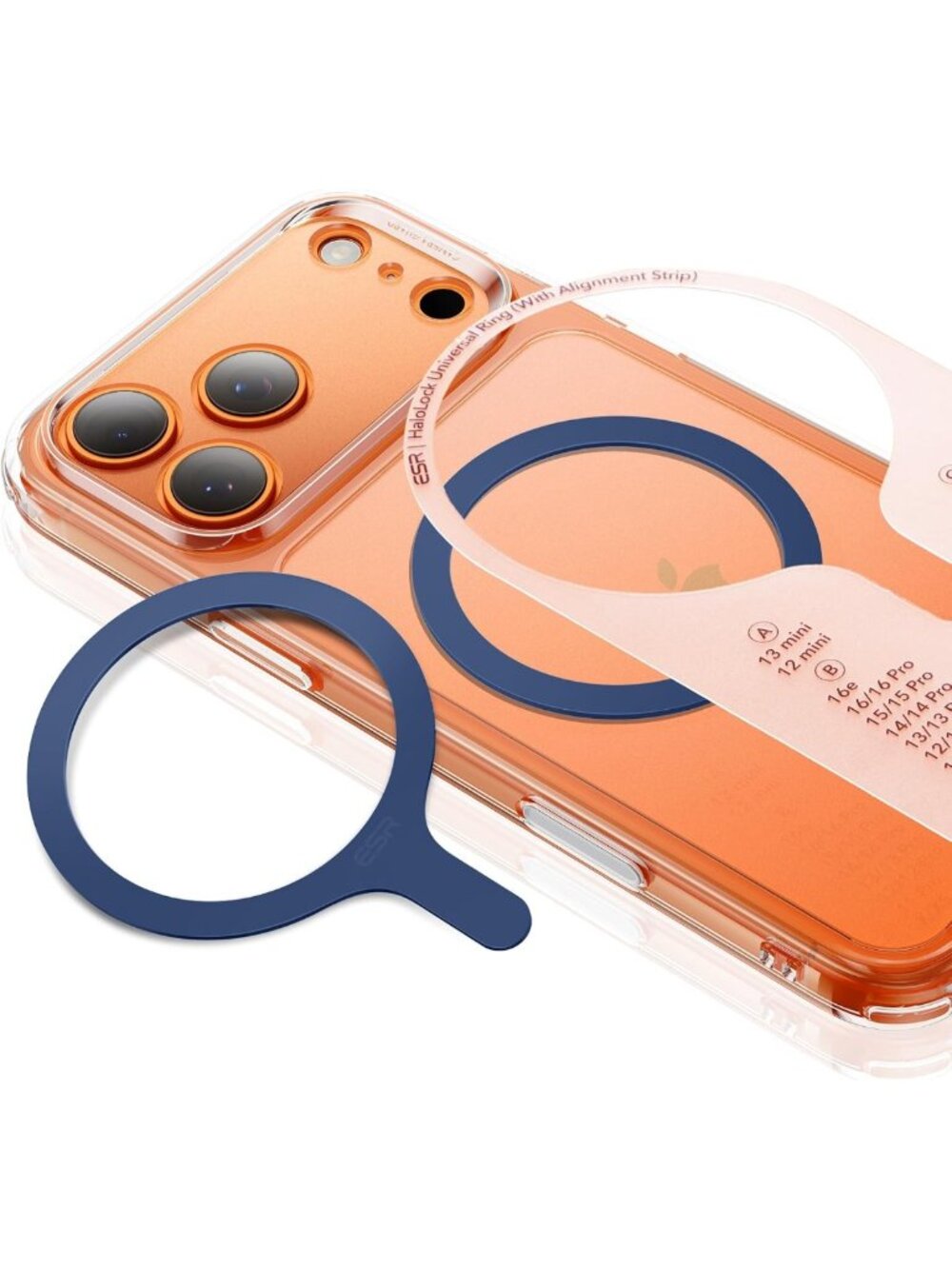 MagSafe Compatible Sticker & Ring for iPhone 17, Samsung Galaxy - Secure Grip